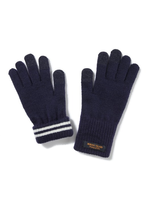 Long-Touch Gloves - Navy