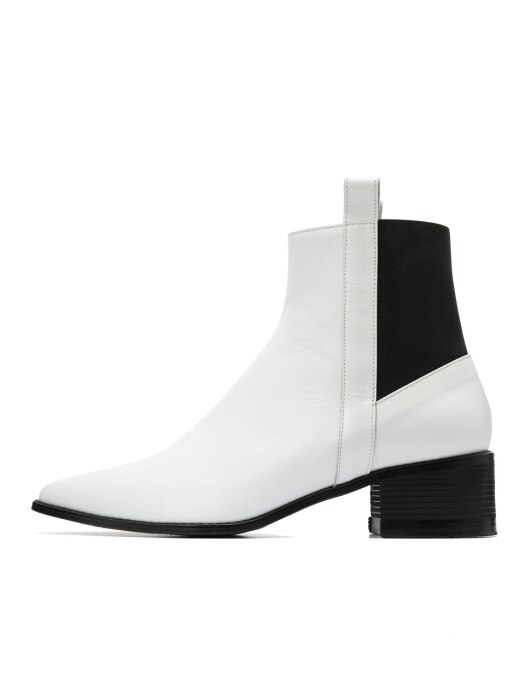 Mrc025 Side loop chelsea boots (White)