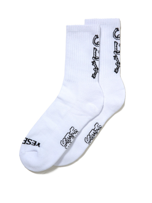 Y.E.S Sports Socks White
