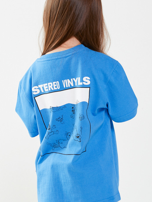 [SM20 SV X Sesame Street] Swimming CM T-Shirts for Kids(Blue)