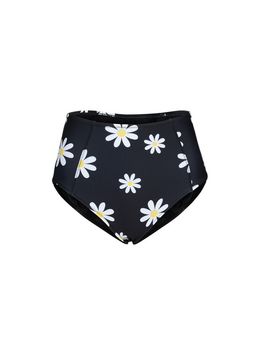 Kelly High Waist Bottom - Black / Daisy