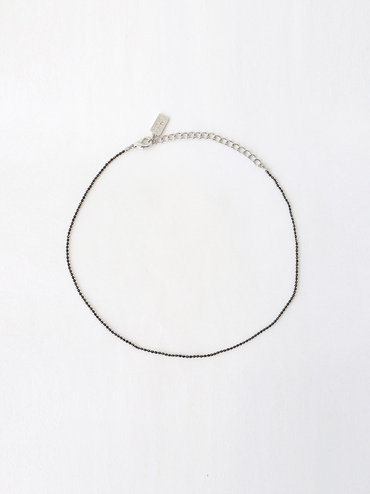 [단독]black ball chain necklace (choker)