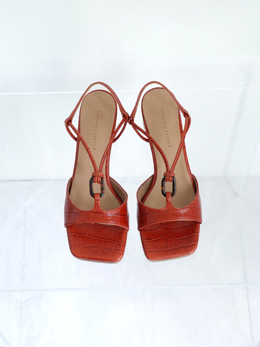 Formica ring sandals Red