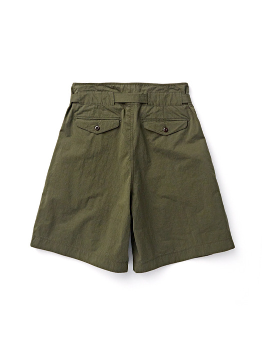 TROPICAL WIDE SHORTS / OLIVE TWILL