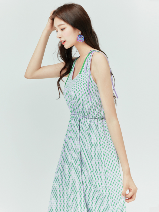 SLEEVELESS PATTERN ONEPIECE