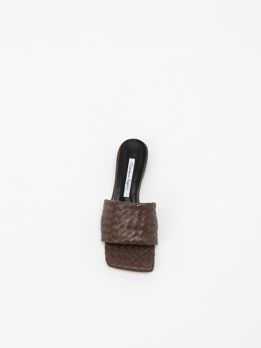 Conte Woven Slides in Brown