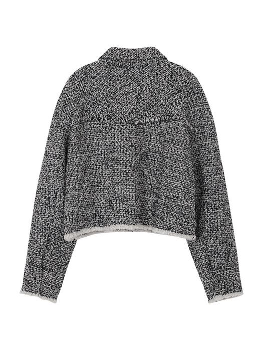 Tweed Crop Jacket in_VW0AJ2080 / 2color