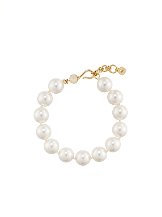 [silver925] Moonstone 10mm Pearl Bracelet_BR1020