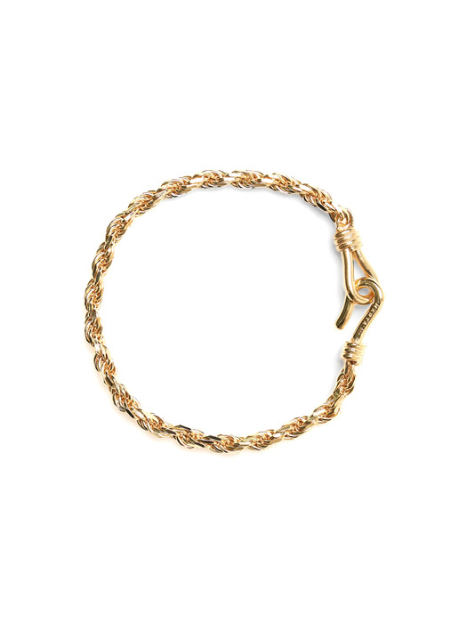 TWIST ROPE BRACELET_Gold