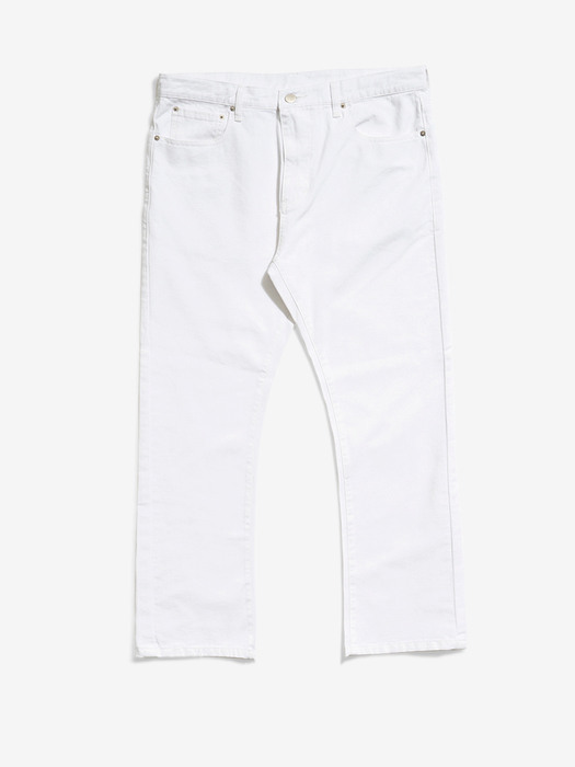 Garment Dyed Crop Pants (White)