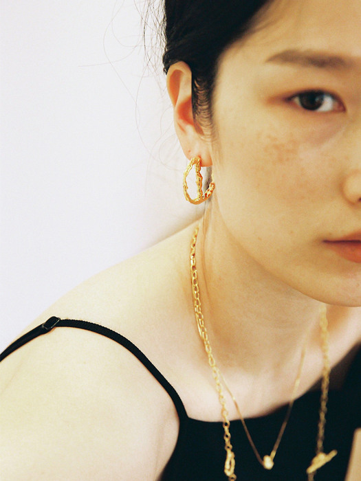 Icicle earrings Gold