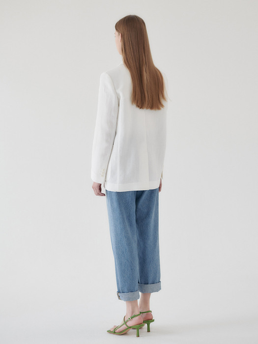 [기획상품] 21N summer linen casual jacket [WH]					