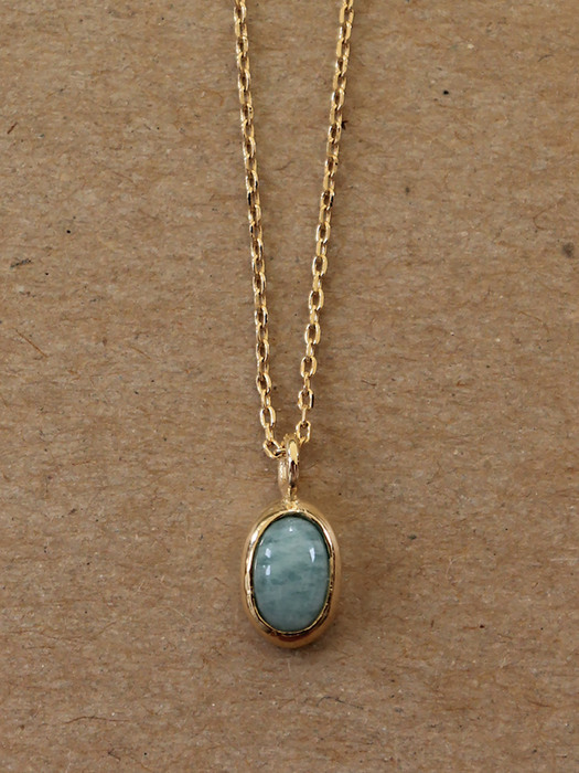 Petit gem necklace (amazonite)