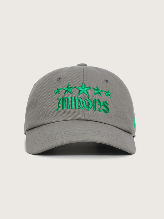GRAY AIMONS STAR EMBROIDERY BALL CAP