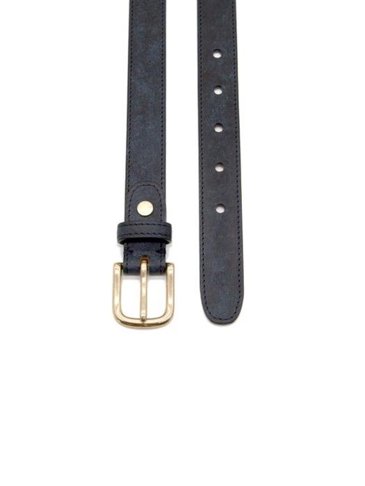 25mm Leather Belt (Navy)
