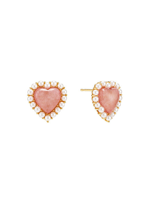 [Silver925] Ameli Heart Mix Earring_EC1741