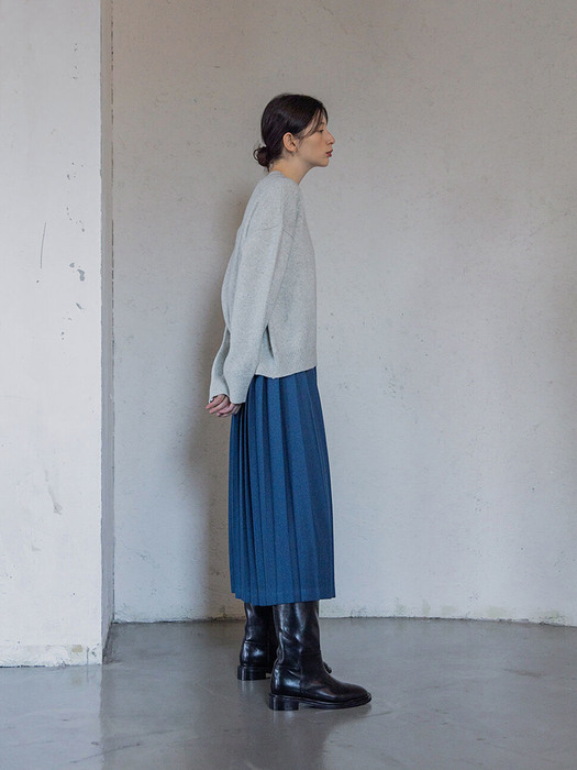Pleats skirt (vintage blue)