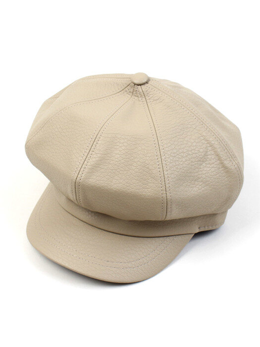 Hard Leather Ivory Newsboy Cap 뉴스보이캡