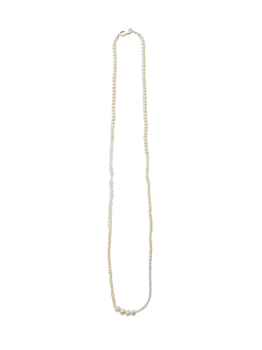 Long sleeve pearl necklace