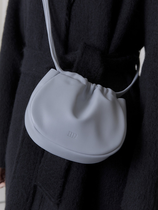 Two-way Pebble Bag(Foggy Blue)