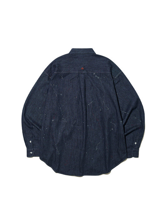 PAINT SPLASH DENIM SHIRTS (BIO INDIGO)