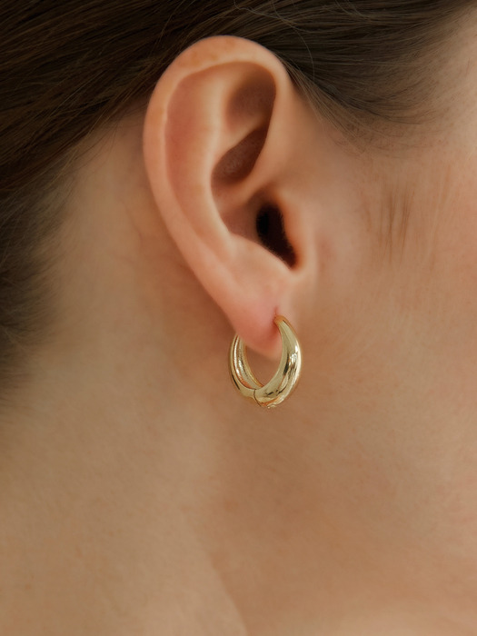 Big plat earring