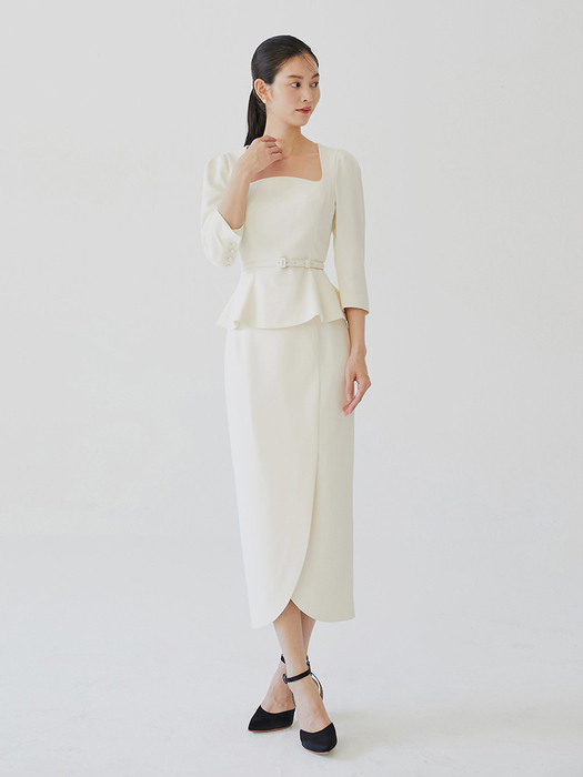 [미전시]OLGA Tulip skirt (Ivory)