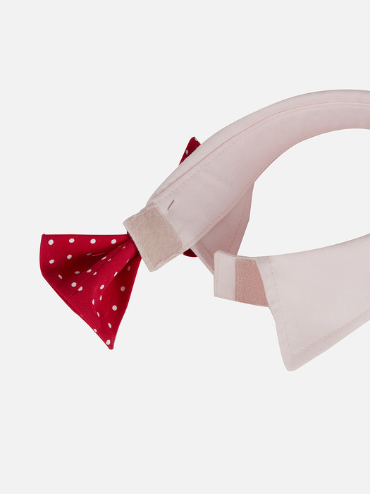 MICHOVA_Doggy Collar with Bow-tie_pink