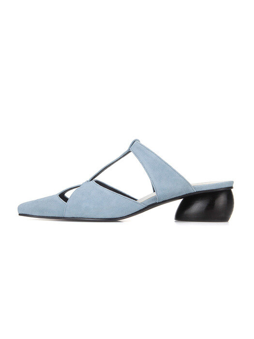 Extreme Sharp toe mules | Baby blue