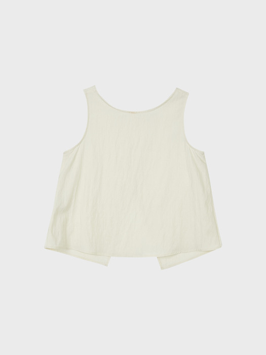 two-piece sleeveless_cream