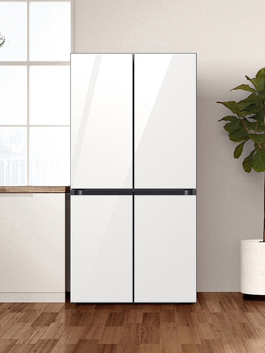비스포크 냉장고 4도어  RF85B900235 글램화이트 (설치배송/인증점)