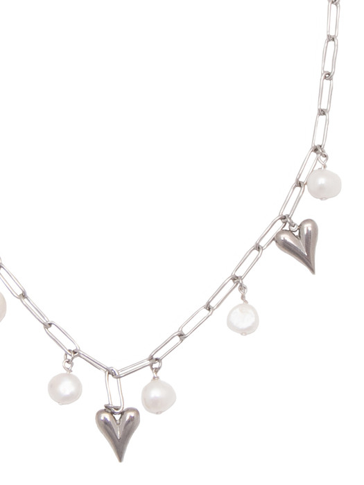 Bubble heart necklace