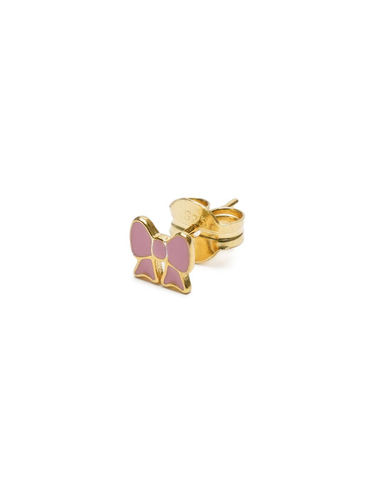 MINNIE BOW STUD EARRING / SS2024-PINK