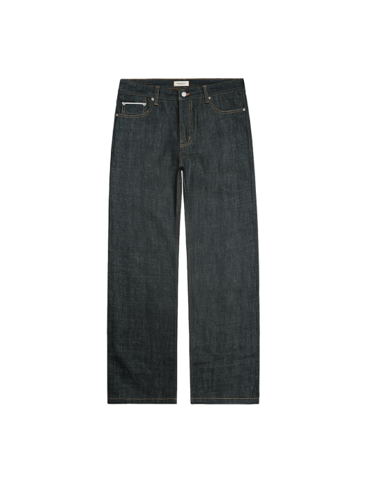 077 Raw Selvedge denim Jeans (Indigo Blue)