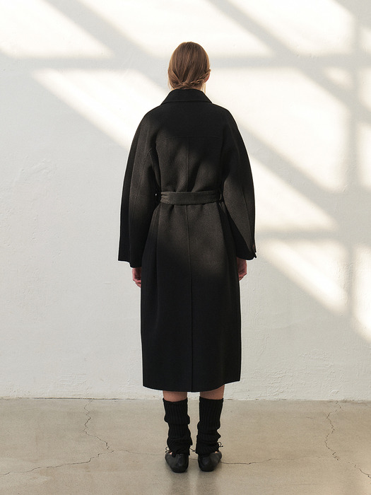 TWF BABYWOOL SINGLE COAT [HAND MADE] BLACK