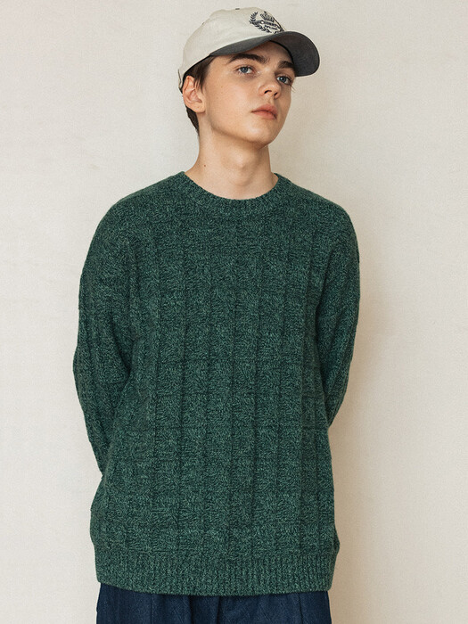SQUARE KNIT_FOREST