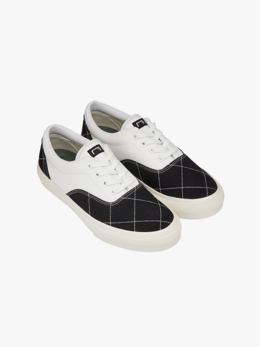 QUILTED CLASSIC SNEAKER-BLACK/WHITE