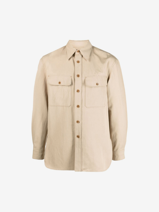 Lemaire르메르][MEN] 21SS OFFICER SHIRT BLOND BEIGE