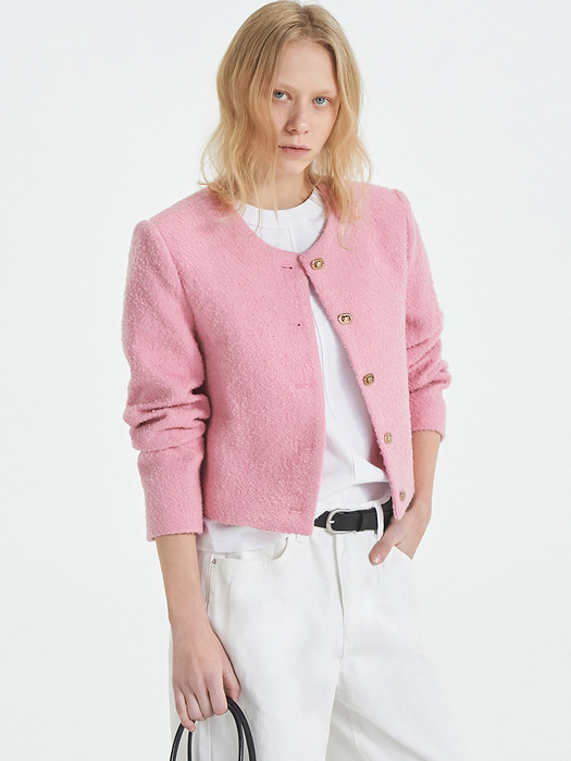 bookle tweed jacket_pink