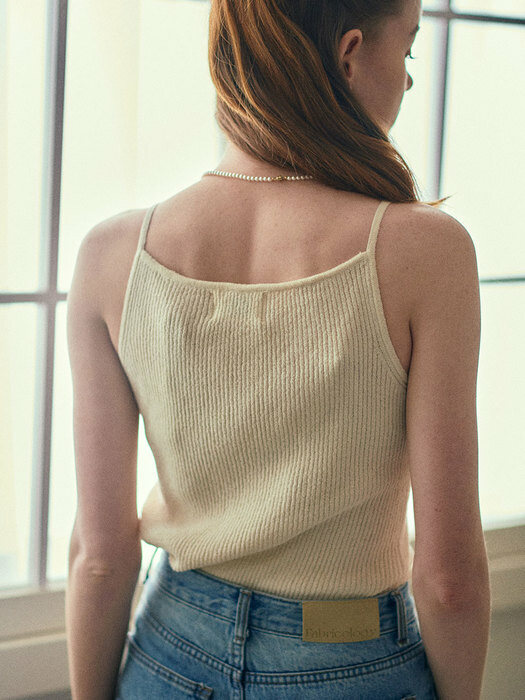 Basic Cotton Sleeveless Knit Top_2color