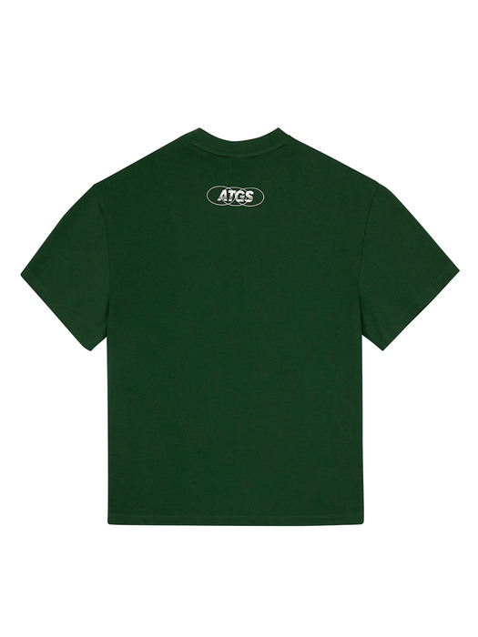 TENNIS ROUND HALF TEE GREEN