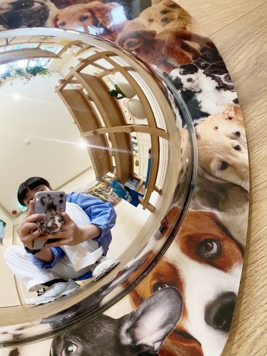 Love Puppy Acrylic Convex Mirror