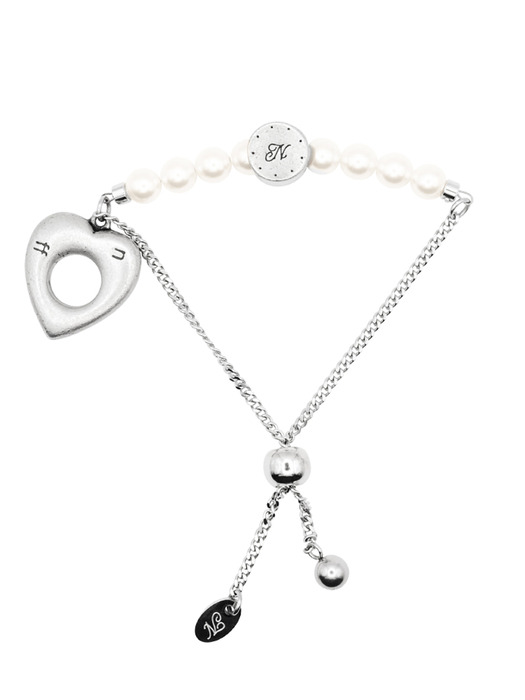 heart pearl bracelet