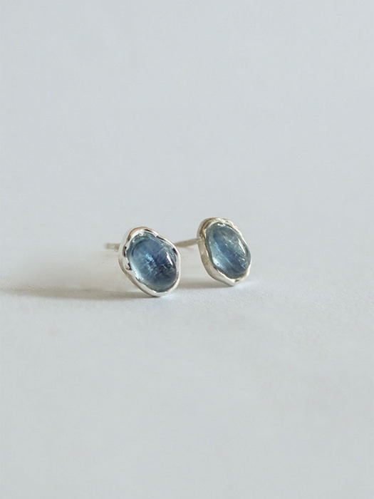 Silver 925 카야나이트 블루 목걸이 귀걸이 선물 세트