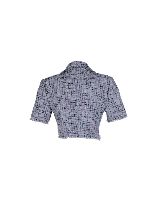 23SS Tweed Half-Sleeve Crop Jacket