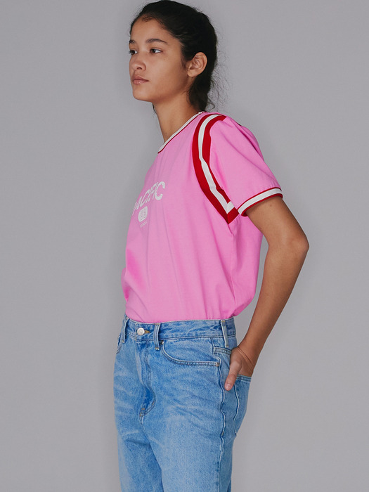 Pacific Line T-Shirt / Pink