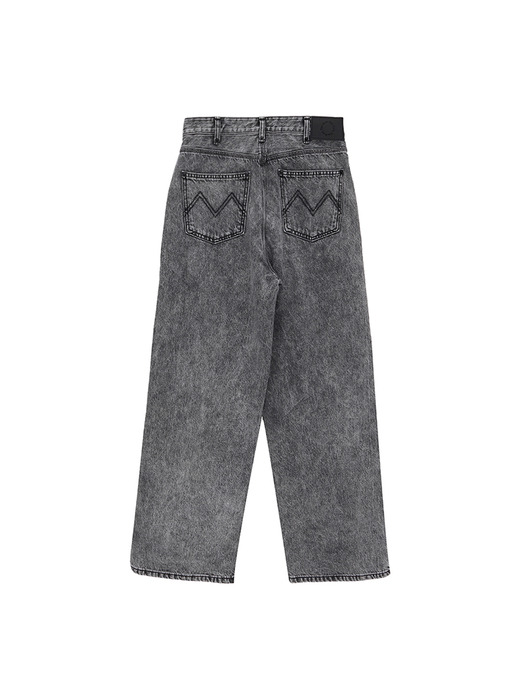 RIVET POINT DENIM PANTS IN BLACK