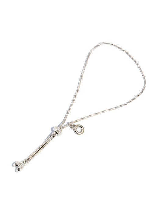 Silky Tie Silver Bracelet Ib293 [Silver]