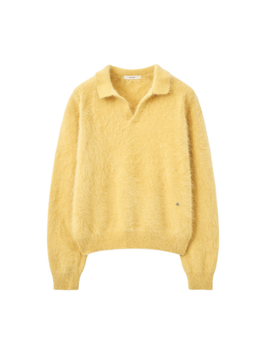 Premium Angora Collar Knit / Mango