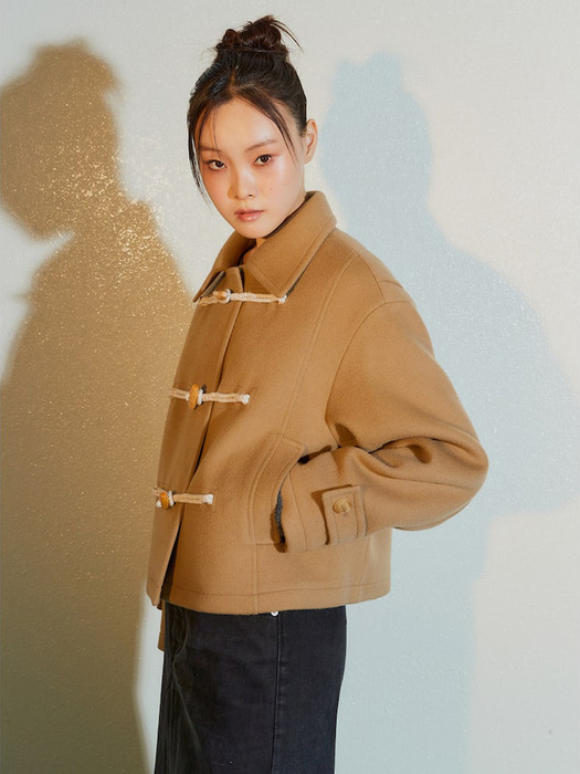 Signature Crop Duffle Coat  Beige (KE3X11M02A)